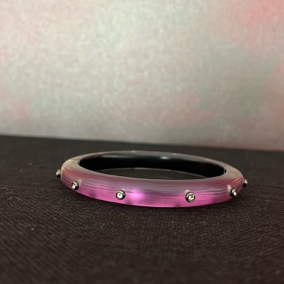 ALEXIS BITTAR PURPLE BRACELET W/RHINESTONES - Picture 3 of 15